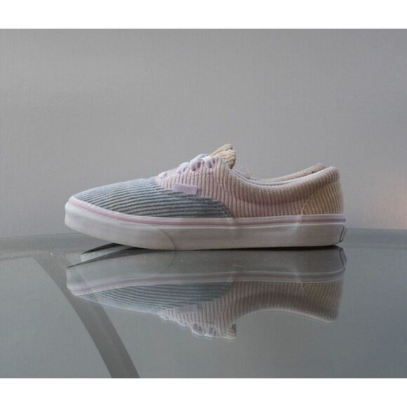Vans Era Classics Colorblock Corduroy Pink Blue Yellow Shoes Sneaker Kid Size 7 - Picture 4 of 10